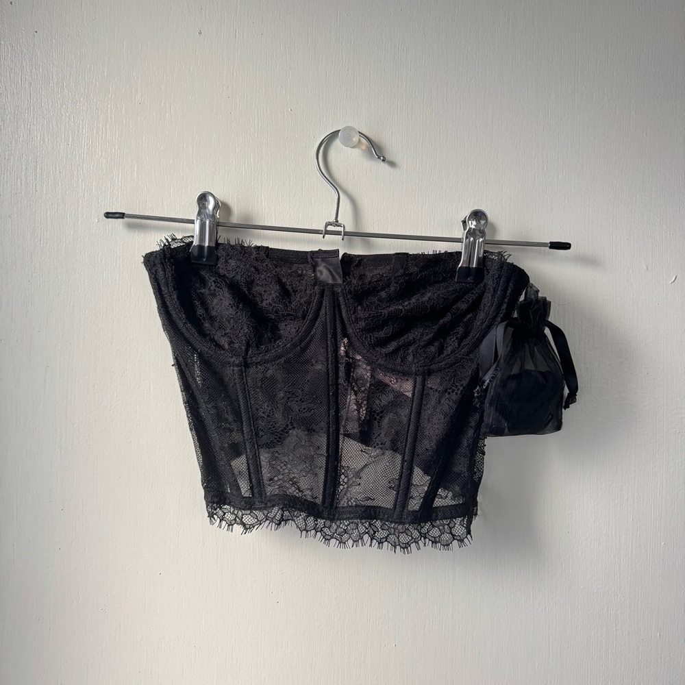 Victoria Secret black corset size XS, 32B